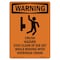 Signmission OSHA WARNING Sign, Crush Hazard Stay W/ Symbol, 18in X 12in Rigid Plastic, 12" W, 18" L, Portrait OS-WS-P-1218-V-13048 - alternate 1
